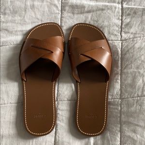 Celine leather slides